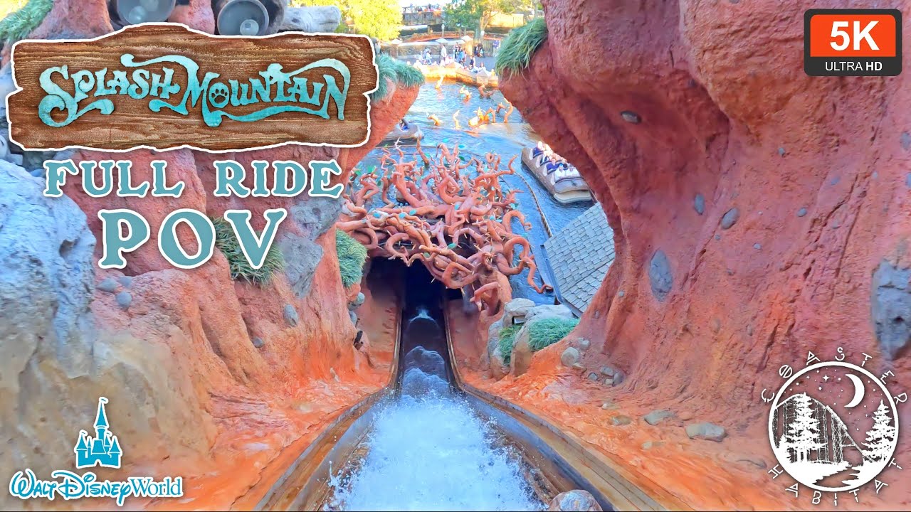 Splash Mountain Full Ride POV 5K 60FPS Before Tiana's Bayou Adventure
