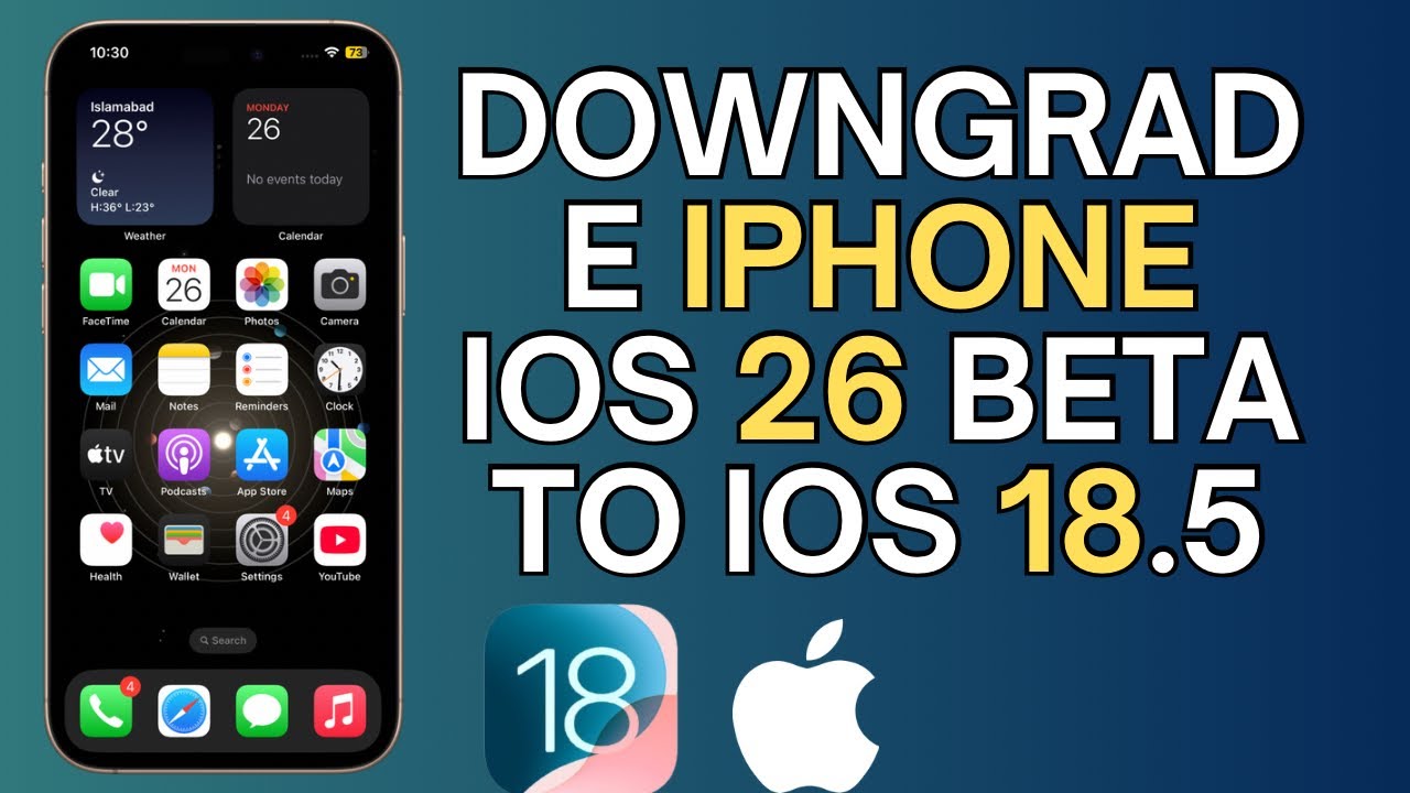 How to Downgrade iPhone iOS 26 Beta to iOS 18.5 | 2025