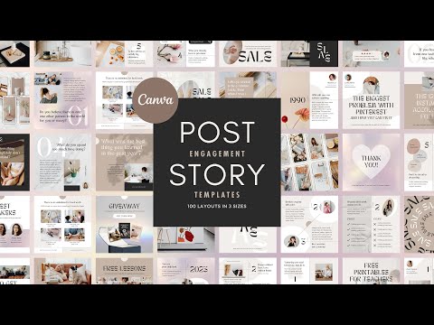 300+ Instagram Templates Canva Post Story Luxe – Carousel Animated Social  Media Cover Pack | つくるデポ