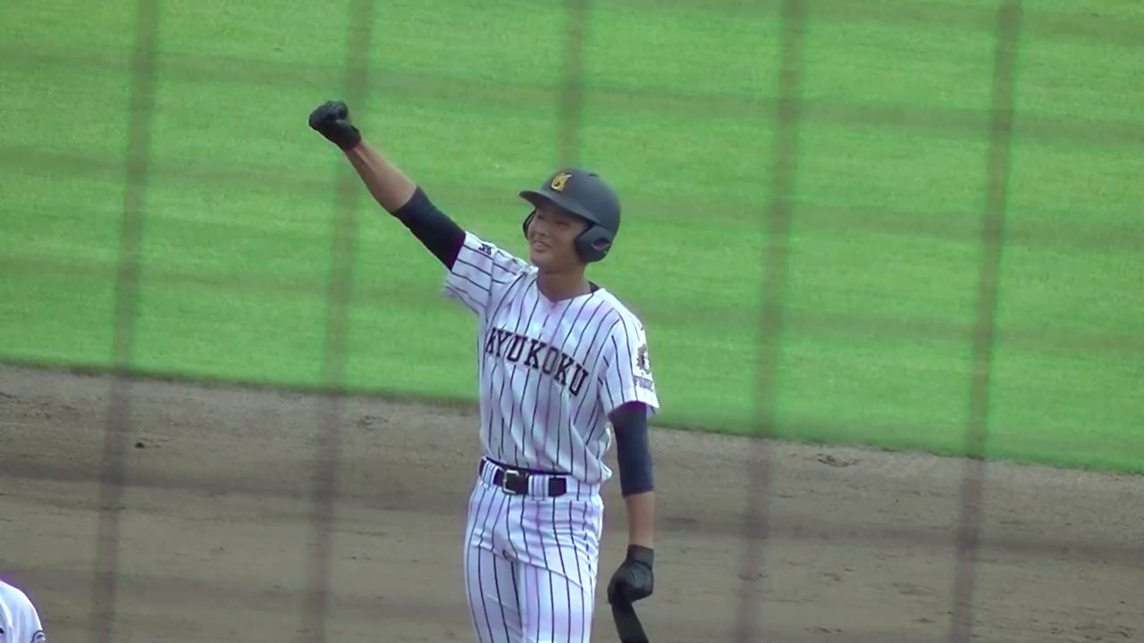 17 夏 高校野球 福岡大会 九国大付 甲斐選手追撃タイムリー Youtube