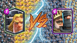 MEGA KNIGHT + GOLDEN KNIGHT VS PRINCE + DARK PRINCE - CLASH ROYALE BATTLE #349