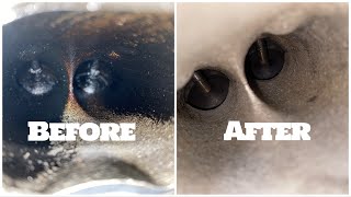 How to clean Intake Valves BY HAND Fast  No Walnut blasting