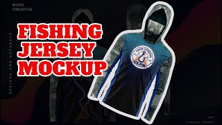 Modern Fishing Jersey Mockup