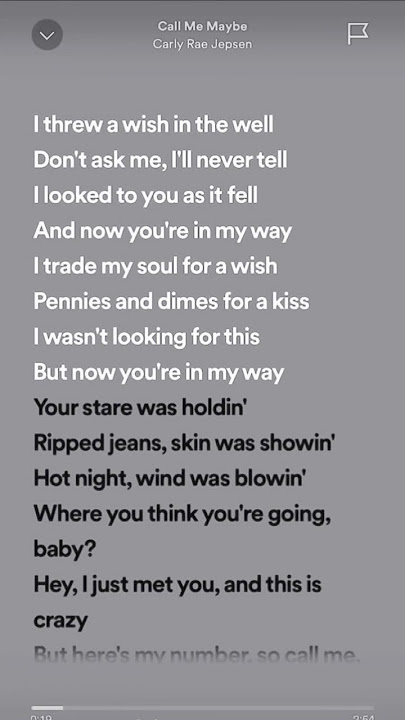 Call Me Maybe - Carly Rae Jepsen #shorts #shortsfeed #spotifymusic