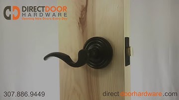 Emtek Cortina Lever with Regular Rosette in Oil Rubbed Bronze