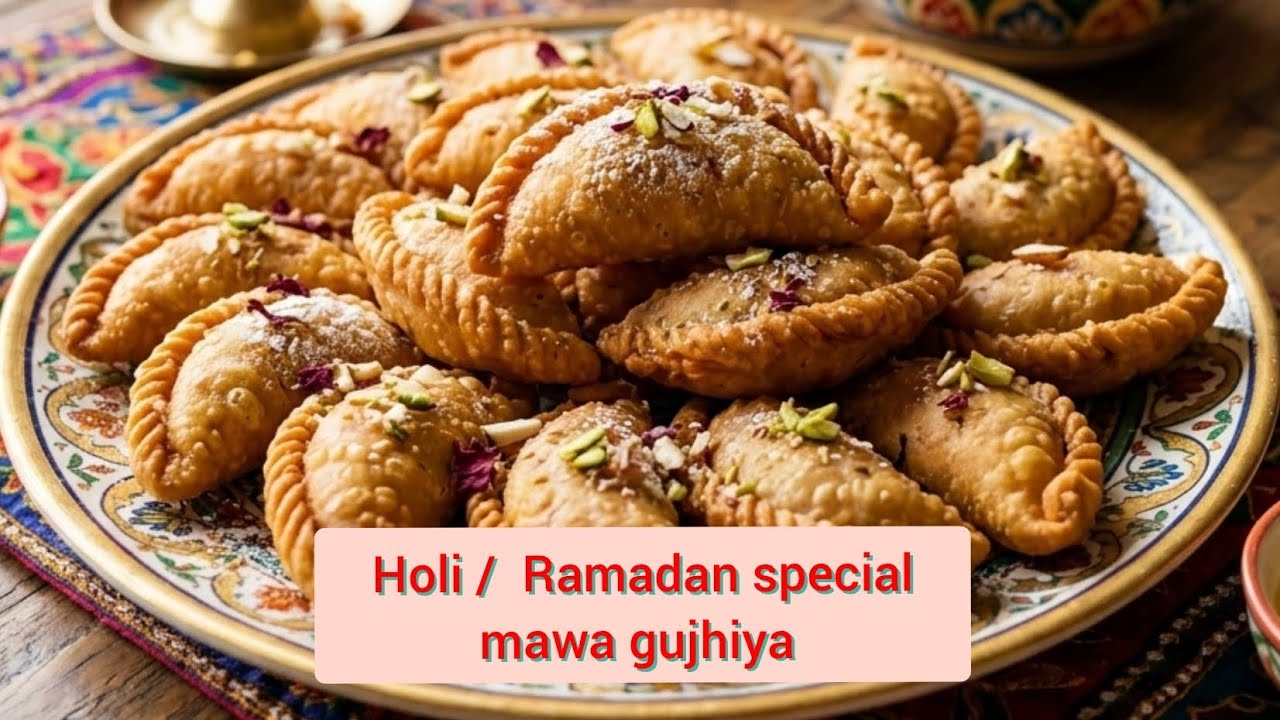 Holi /Ramadan special gujhiya एक बार खाओगे तो बार बार खाओगे बेहद लज़ीज़ dry fruit gujhiya 