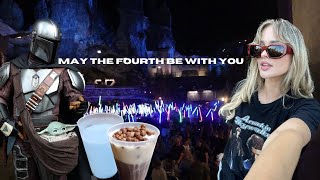 Staying at Disney for 24 Hours | Star Wars Movie Marathon | Galaxy's Edge | May the 4th