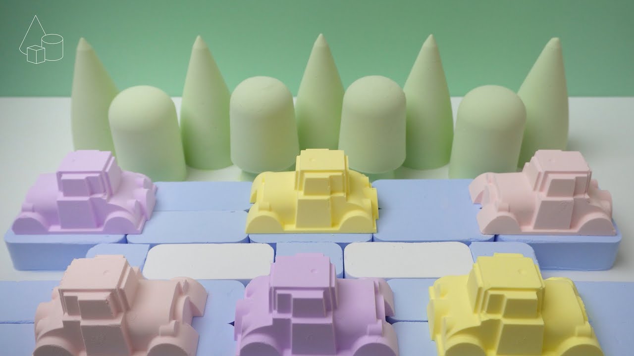 ASMR | Baking Soda Crunchy Cars & Trees 🚗🌲 Relaxing Sounds