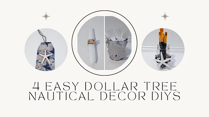 4 EASY DOLLAR TREE NAUTICAL DECOR DIYS...DON'T SKIP OVER IF NOT INTO NAUTICAL DECOR! I GOT YOU!