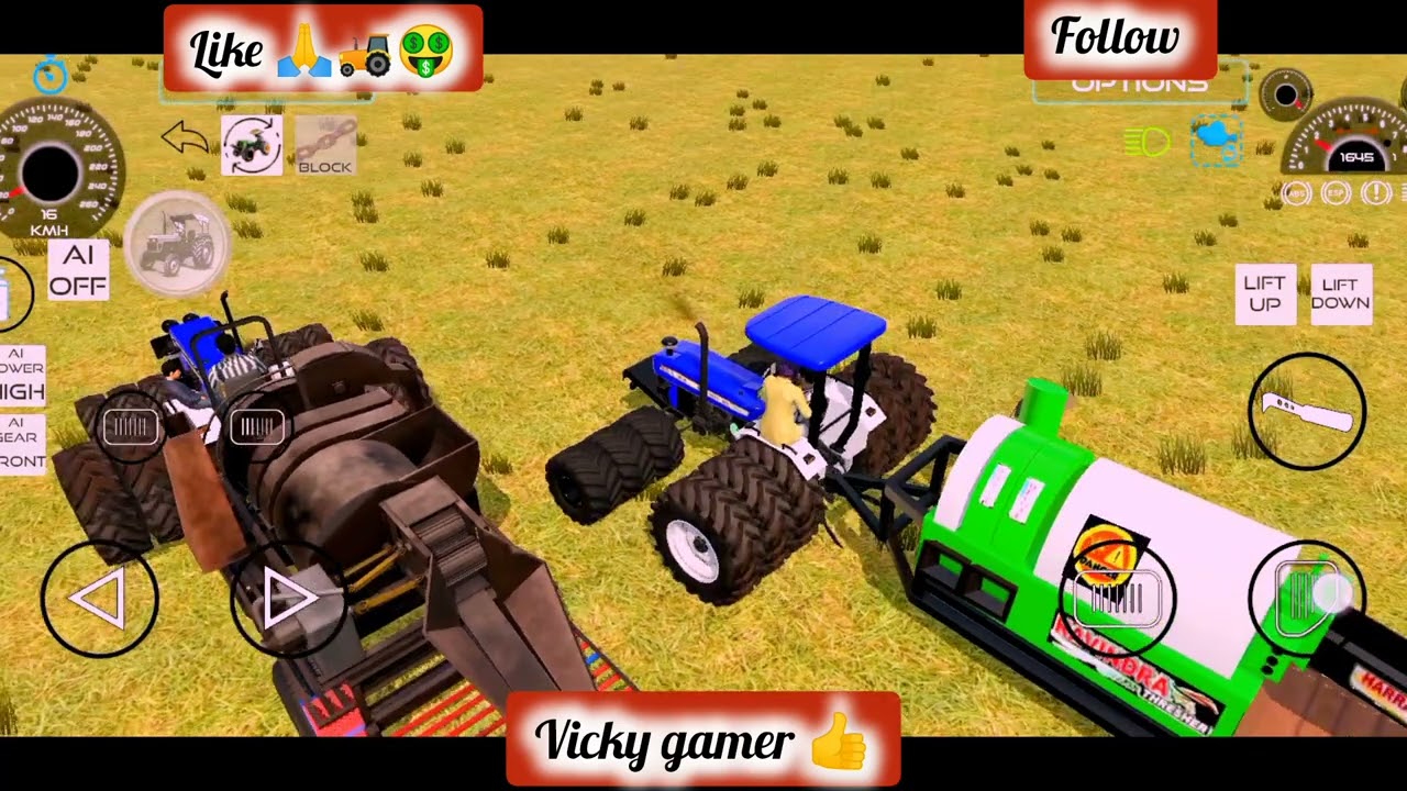 गांव में नई मशीन लेकर आते हुए 🤑गेहूं निकलने वाली सरसों मशीन 🤑tractoron ka look tractor modification🚜