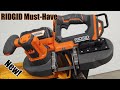 Ridgid 18-volt Compact Band Saw Review Model # R8604B 2-1/2" Metal Cutting Portable Bandsaw