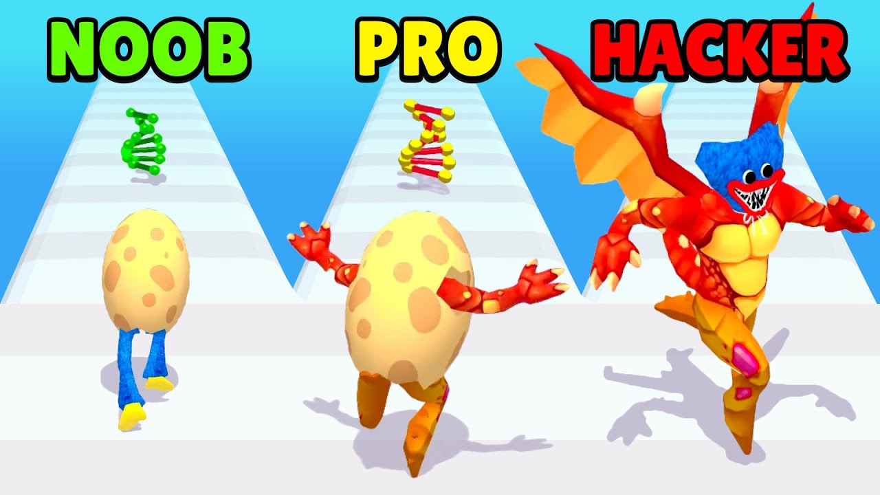 🤢 NOOB vs 😎 PRO vs 😈 HACKER - Monster Egg | Download App Store APK