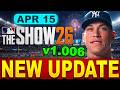MLB The Show 26 Update 1.006 Patch Note - New Uniforms, Major Fixes &amp; Franchise Changes!