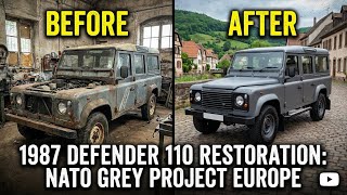 Land Rover Defender 110 1987 Full Restoration | Silent ASMR Build