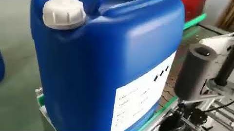 20L/25L Jerry Can Barrel Two Sides Labeling Machine / Double Sides Labeller