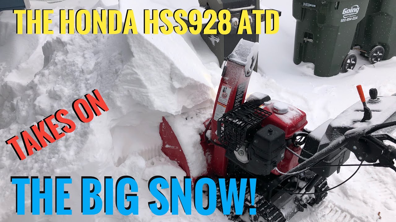 The Honda HSS928 Takes On The Biggest Snowstorm So Far This Winter! Can It Handle A 5 Foot Drift?