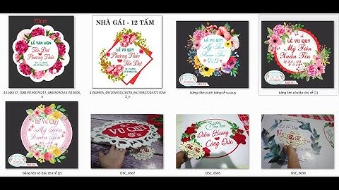 Bảng tên cô dâu chú rể  Bảng tên đám cưới  Bảng lễ đính hôn Bảng lễ vu quy