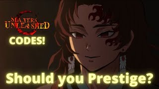 100 New Codes] Should You Prestige In Slayers Unleashed? From 1-5