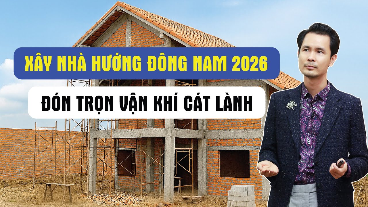 Xây Nhà Hướng Đông Nam 2026, Đón Trọn Vận Khí Cát Lành