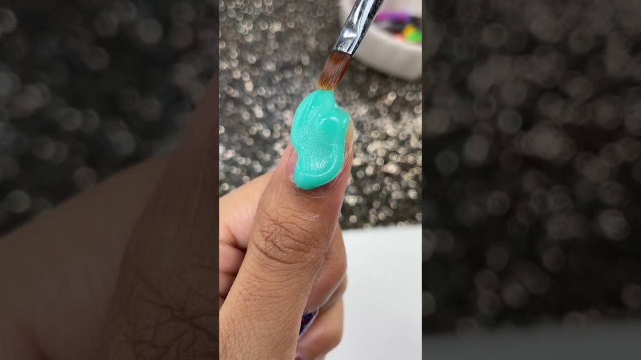 Turquoise & Purple Nail Art 🧼💜 ilysmnails .com 