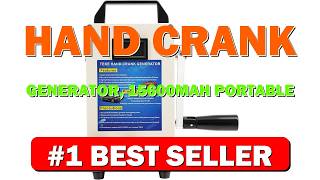 Hand Crank Generator 15600mAh Portable Emergency Power Supply Manual Power Charger - B0GJCSM23B