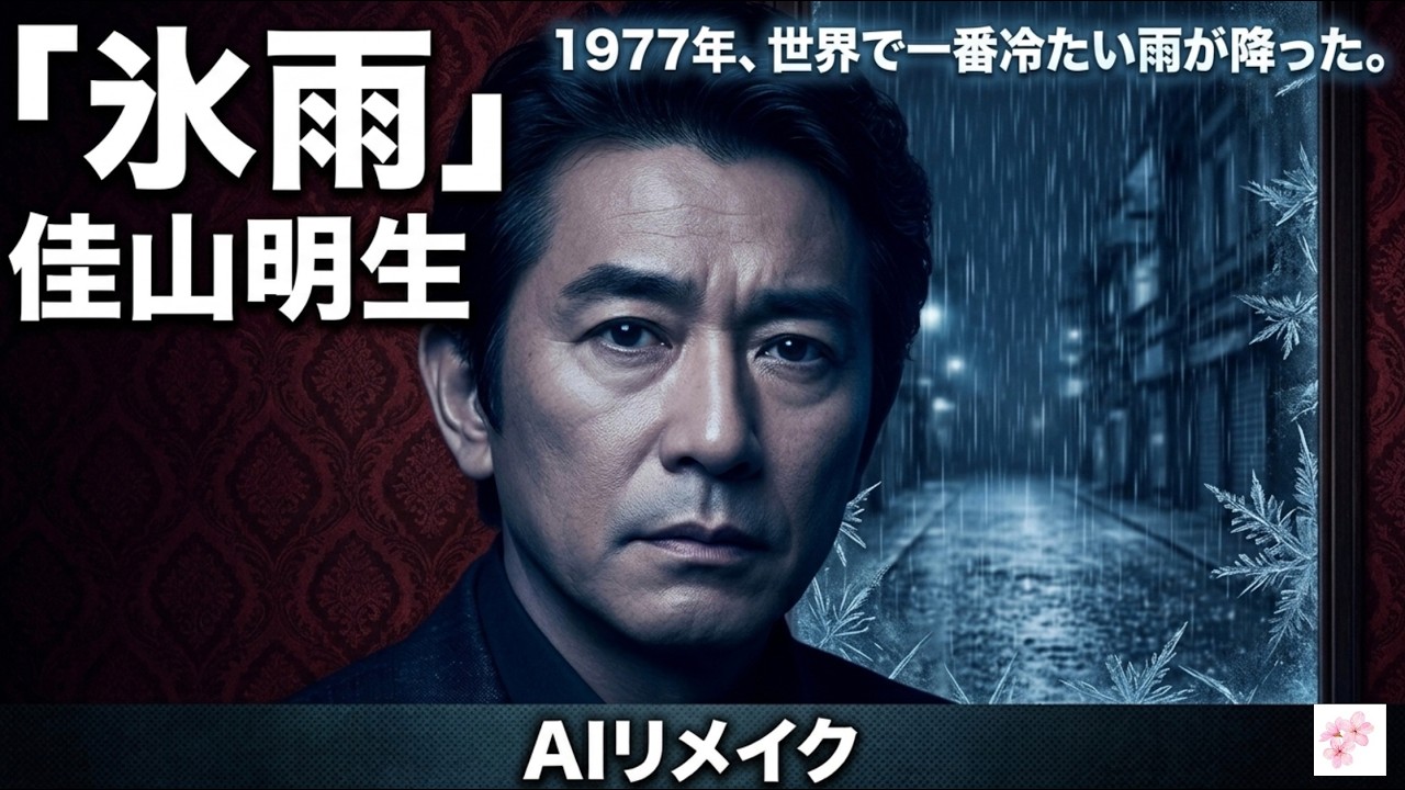 佳山明生『氷雨』をAIで再構築。もう一度、あの凍える夜の止まり木と