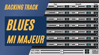 Video thumbnail of "#backing_track Piste d'Accompagnement - Blues en mi majeur / Backing Track - Playback - Blues in E"