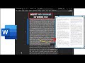 Introduce 2 columns in MS Word document #microsoft #msword #column #documents #tutorial