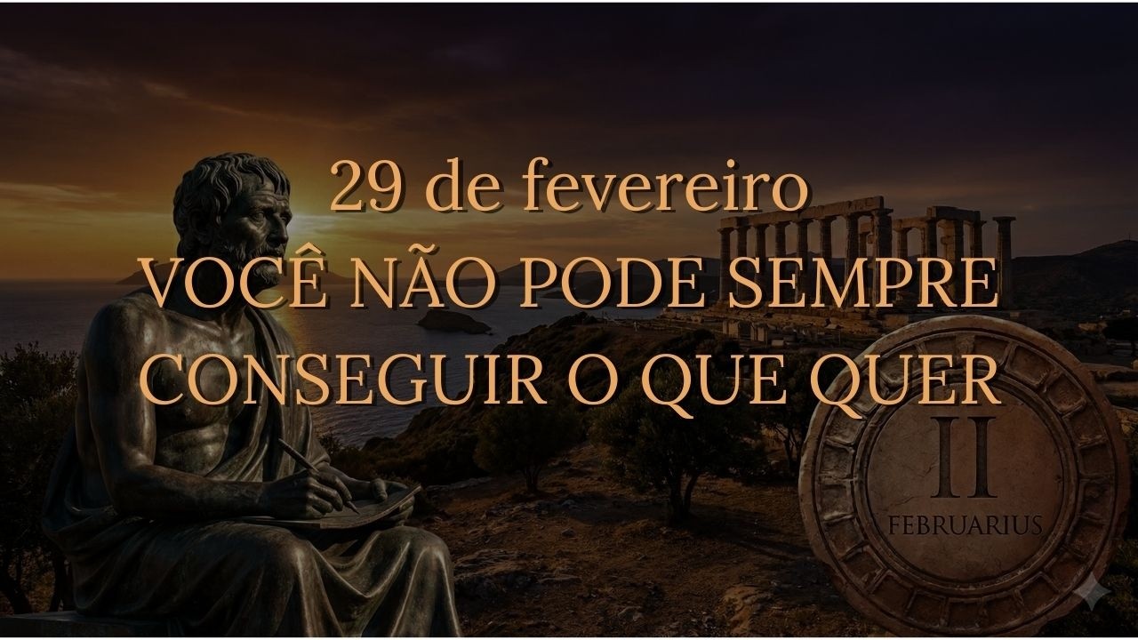 Você não pode conseguir sempre o que quer | Dia 60*/365