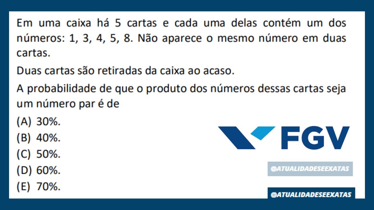 FGV - PROBABILIDADE