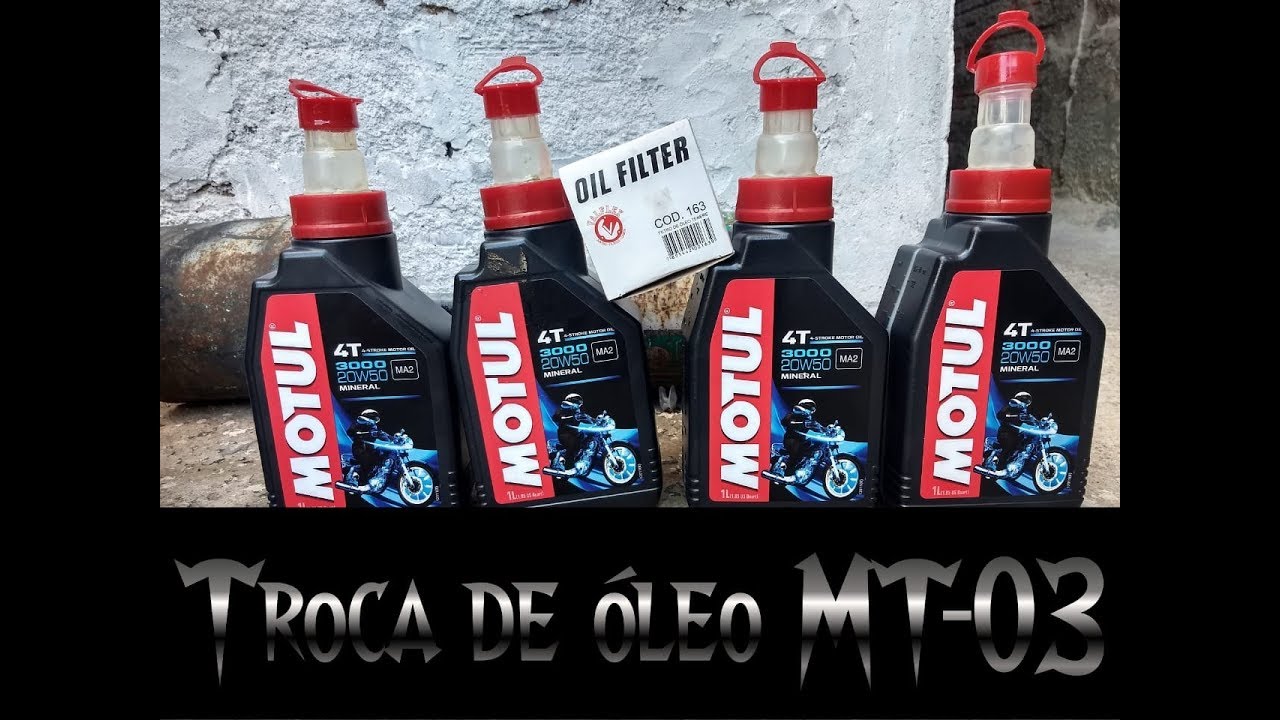 MT 03 660 Troca do óleo e filtro do óleo