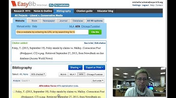 Citing NewsBank articles in EasyBib