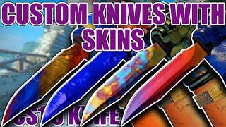 CUSTOM KNIVES WITH SKINS ★ CS 1.5 Knife/SOG Seal 2000 ★ CS:GO Showcase