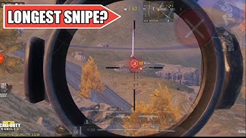 Longest Sniper Head-Shot? 🎯😳 COD Mobile #shorts