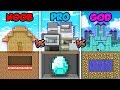 Minecraft NOOB vs. PRO vs. GOD: HOUSE TRAP BUILD in Minecraft! (Animation)