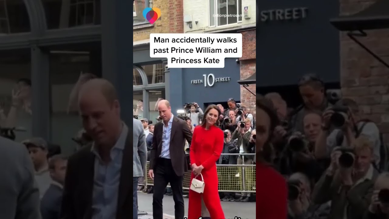 Man Accidentally Strolls Past Prince William And Princess Kate In London Shorts