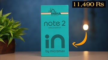 Micromax In Note 2 with 48MP Quad Camera, 6.43" Amoled Display, MediaTek Helio G95 Processor