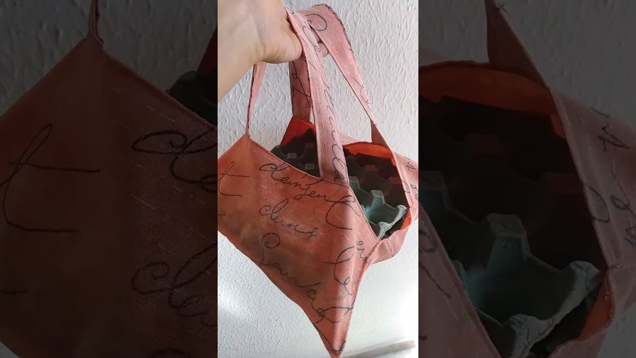 DIY COMO HACER BOLSO PORTA MAPLE DE HUEVOS 