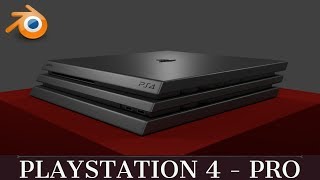 3D Modeling: Playstation 4 Pro - Full Video (Timelapse)
