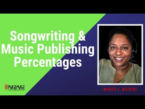 Songwriting and Music Publishing Percentages