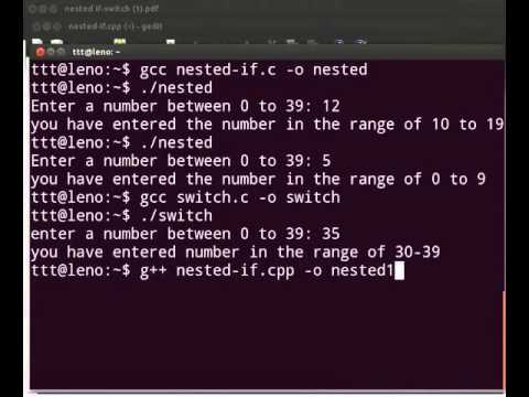 Nested If And Switch Statement - Telugu