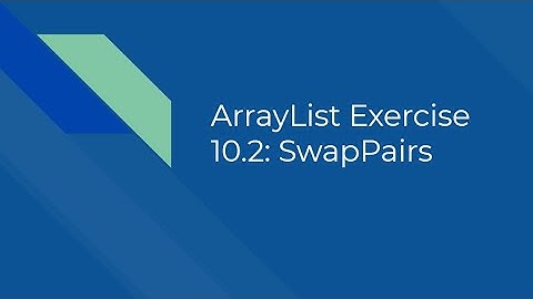 Exercise 10.2: swapPairs