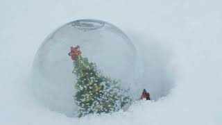 Snow Globe Surrounded by Snow - Free Stock Footage and No Copyright Videos