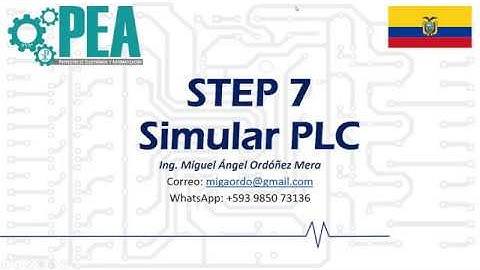 STEP 7 - ADMINISTRADOR SIMATIC [2]: Simular PLC