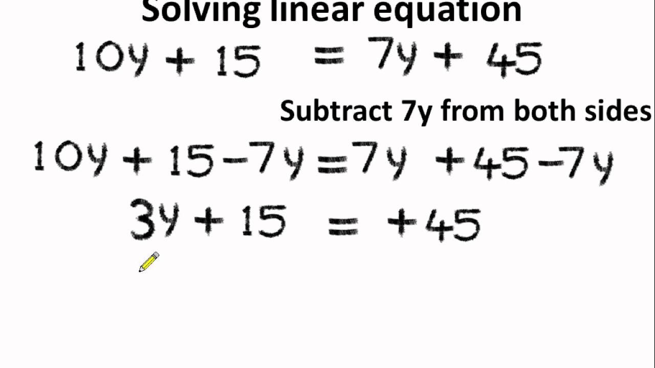 solving linear equations variables on both sides assignment active