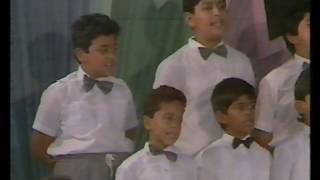 مدرسة الامام مالك بن انس الابتدائيه بالبحرين ومشاركة في العيد الوطني عام 1989- حسين اسيري