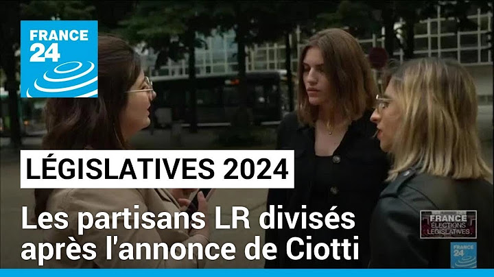 Législatives 2024 : les partisans LR divisés après l'annonce par Ciotti d'une alliance avec le RN