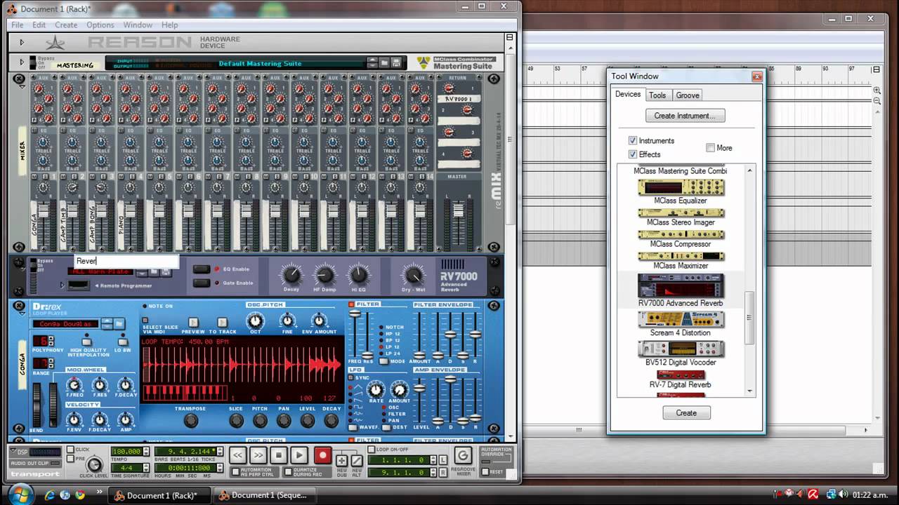 Tutorial para cargar samples en Reason 4 - Basico