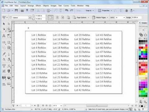 Working with in Auto Numbering (Serialization) VinylMaster