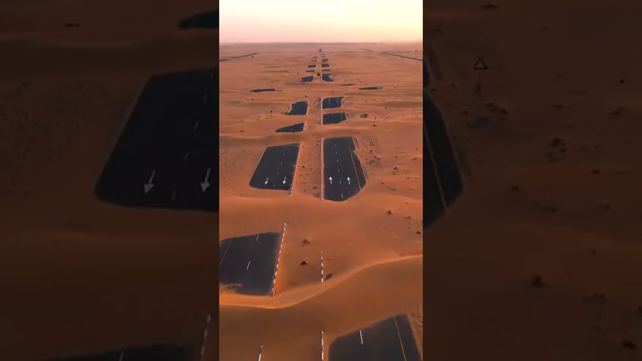 Dubai Road Dust Storm